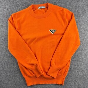 Prada Orange Crew Neck Sweater